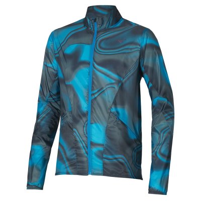Manga Larga Mizuno Premium AERO Jacket Hombre Azules / Negros - Chile M104JWSYNK